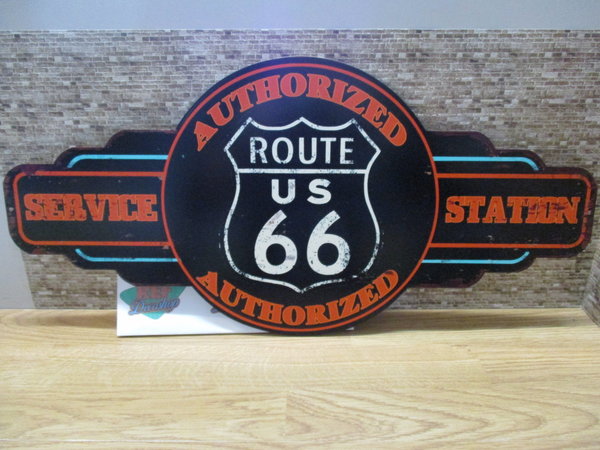 Service station Route 66  60 x 29 cm