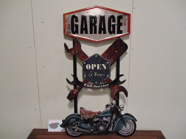 Garage open 24 hours 84 x 50 cm