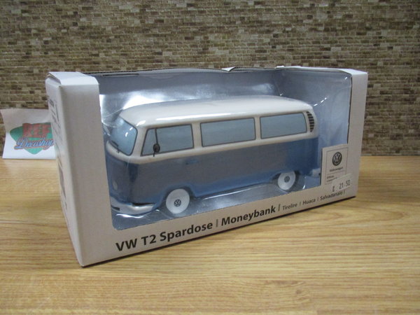 Volkswagen t2 Spaarpot lichtblauw