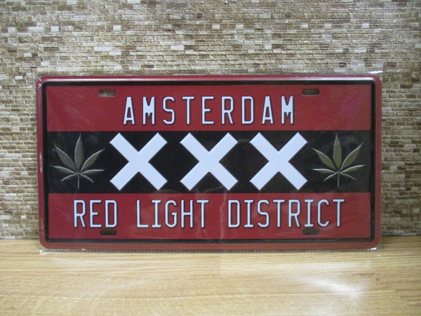 Amsterdam XXX metalen bord