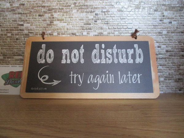 Do not disturb, try again later